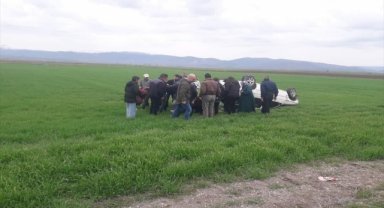 Afyonkarahisar'da tarım arazisine devrilen otomobildeki 4 kişi yaralandı
