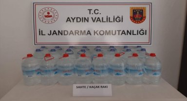 Aydın'da 200 litre sahte içki ele geçirildi
