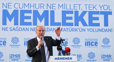 Cumhurbaşkanı adayı İnce, İzmir'de vatandaşlara seslendi: