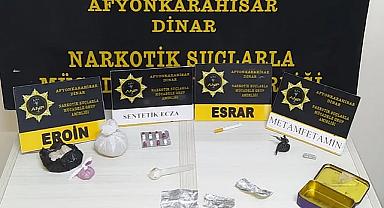 Dinar'da Uyuşturucu ele geçirildi