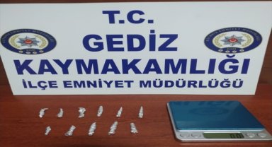 Gediz'de uyuşturucu operasyonunda bir şüpheli tutuklandı