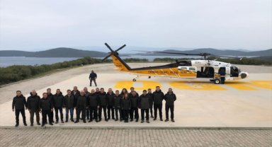 Muğla'da OGM envanterine giren ilk yangın söndürme helikopterlerinin test uçuşu yapıldı