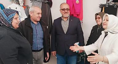 Rasime Fedakar seçim çalışmalarına ara vermeden hızla devam ediyor. 