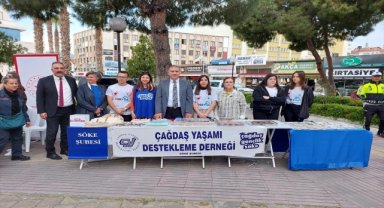 Söke'de lösemili çocuklar için kermes düzenlendi