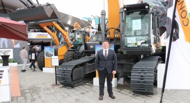 TürkTraktör, iş makinelerini MARBLE Fuarı'nda tanıttı