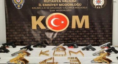 Kütahya'da ruhsatsız silah kaçakçılığı operasyonunda 7 şüpheli yakalandı