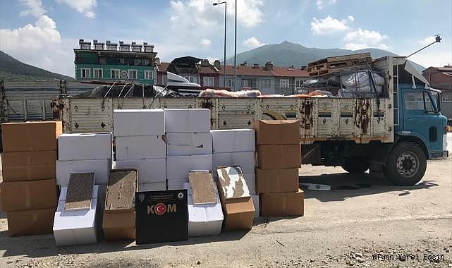 Afyonkarahisar'da 500 bin makaron ele geçirildi