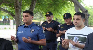 Bolvadin'de şehitlik ziyareti