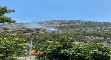 Fethiye'de çıkan yangında 5 dönüm ormanlık alan zarar gördü