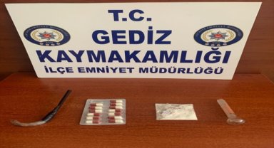 Gediz'de uyuşturucu operasyonunda yakalanan 2 şüpheli tutuklandı