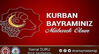 KAYMAKAM KEMAL DURU'NUN KURBAN BAYRAMI MESAJI