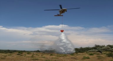 TUSAŞ'ın ürettiği yangın söndürme helikopteri "NEFES" Muğla'da göreve başladı