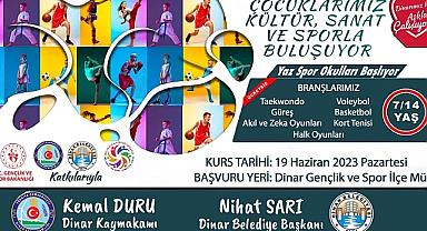 “YAZ SPOR OKULU KURSLARIMIZA KATILIM ÜCRETSİZ”