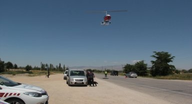 Afyonkarahisar'da "Cayrokopter" ile trafik denetimi yapıldı