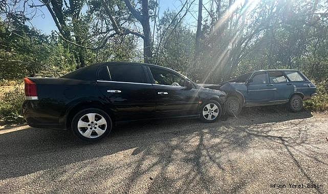 Afyonkarahisar'da iki otomobilin çarpıştığı kazada 5 kişi yaralandı