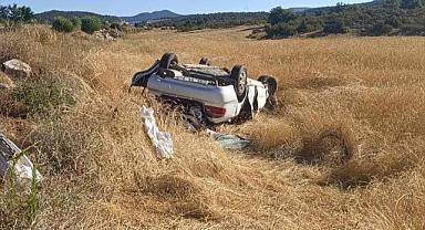 Afyonkarahisar'da tarlaya devrilen otomobildeki 1 kişi öldü, 5 kişi yaralandı