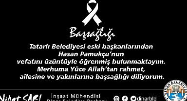 Belediye Başkanı Nihat Sarı'dan Başsağlığı Mesajı