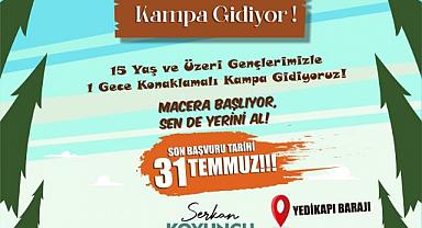 Emirdağ Belediyesi Gençlik Merkezi'nden Gençlere Doğa Kampı