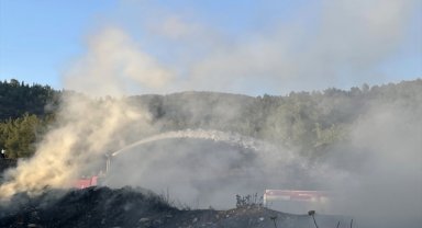 Fethiye'de otluk alanda çıkan yangın söndürüldü