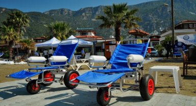 Muğla'da 21 plajda engellilere hizmet sunuluyor
