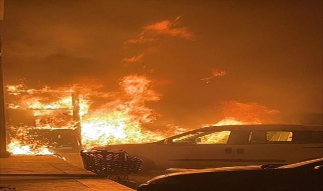 Muğla'da çıkan yangında 3 otomobil zarar gördü