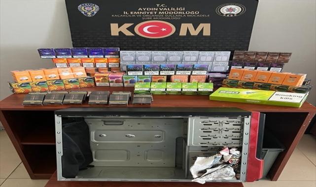 Aydın'daki kaçak sigara operasyonunda 2 kişi yakalandı