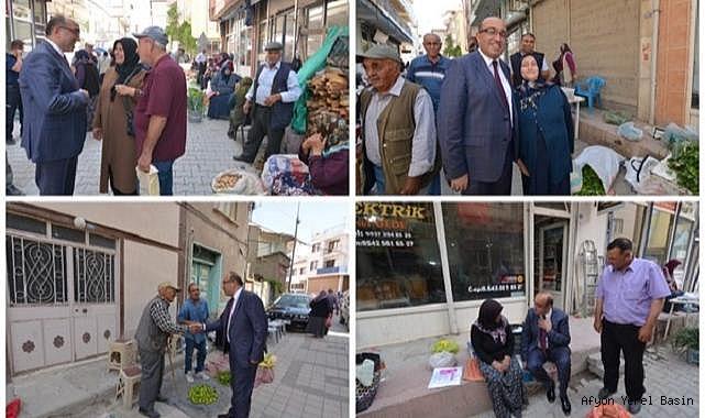 BAŞKAN DR. MUSTAFA ÇÖL İLÇEMİZDEKİ PAZARLARI ZİYARET ETTİ