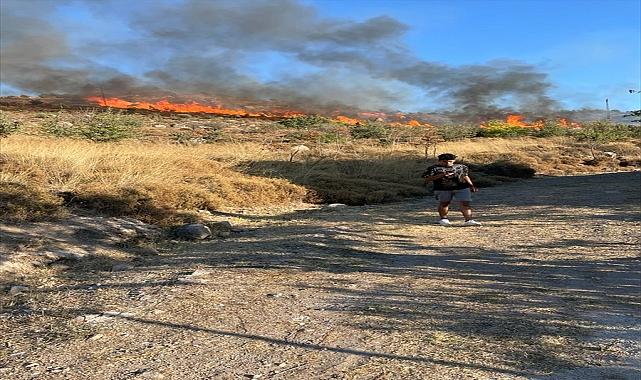 Bodrum'da makilik alanda çıkan yangın kontrol altına alındı