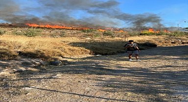 Bodrum'da makilik alanda çıkan yangın kontrol altına alındı