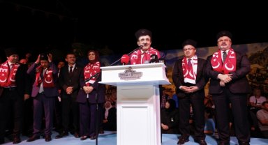 Cumhurbaşkanı Yardımcısı Yılmaz, Afyonkarahisar'daki "Zafer Haftası Kutlamaları"nda konuştu: