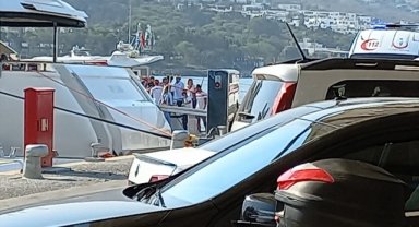 Deniz kazasında yaralanan Ali Sabancı ve Vuslat Doğan Sabancı'nın Bodrum'a getirilme görüntüleri ortaya çıktı