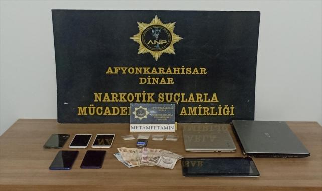 Dinar'da evinde uyuşturucu ele geçirilen şüpheli tutuklandı