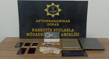 Dinar'da evinde uyuşturucu ele geçirilen şüpheli tutuklandı