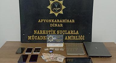 Dinar'da evinde uyuşturucu ele geçirilen şüpheli tutuklandı