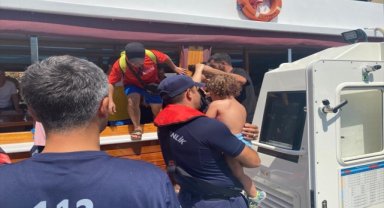 Fethiye açıklarında teknelerde yaralanan 3 kişiye müdahale edildi