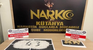 Kütahya'da çantasında uyuşturucu bulunan zanlı tutuklandı