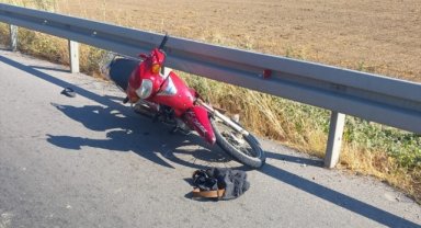 Manisa'da motosikletin bariyere çarpması sonucu 1 kişi hayatını kaybetti