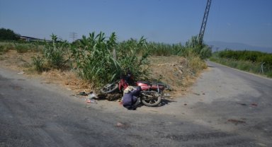 Manisa'da otomobille çarpışan motosikletin sürücüsü öldü