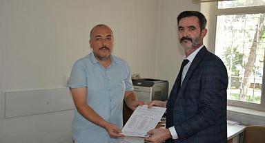 MHP Merkez İlçe yeni yönetimi mazbatasını aldı