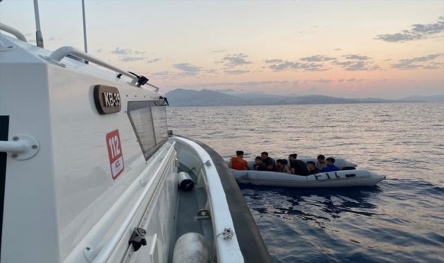 Muğla açıklarında 57 düzensiz göçmen kurtarıldı