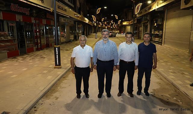 ZEYBEK BAŞKAN UZUN ÇARŞI YENİLEME ÇALIŞMALARINI İNCELEDİ