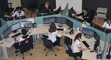 112 Acil Çağrı Merkezine gelen çağrıların yüzde 66,29'u asılsız çıktı