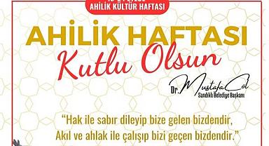 BAŞKAN DR. MUSTAFA ÇÖL’DEN AHİLİK HAFTASI MESAJI