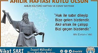 Belediye Başkanı Nihat Sarı'dan Ahilik Haftası mesajı