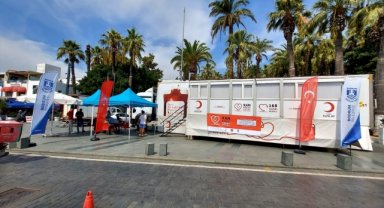 Bodrum'da kan bağışı etkinliği düzenlendi