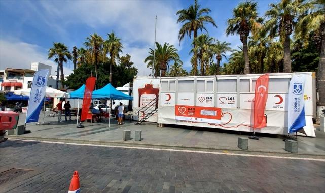Bodrum'da kan bağışı etkinliği düzenlendi