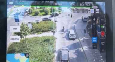 Datça'da dron destekli kırmızı ışık ihlali denetimi yapıldı