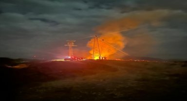 Datça'da elektrik trafosunda çıkan yangın söndürüldü