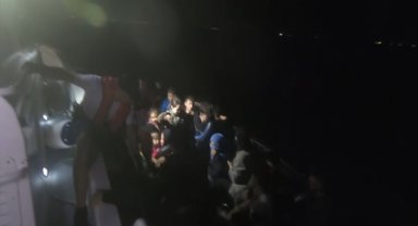 Didim açıklarında 84 düzensiz göçmen kurtarıldı