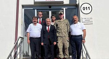 DİNAR ASKERLİK ŞUBESİNE ZİYARETTE BULUNDULAR.